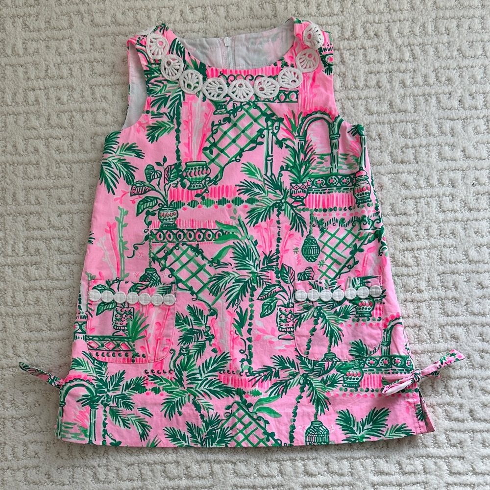 Pink and Green Sleeveless Dress - 2T